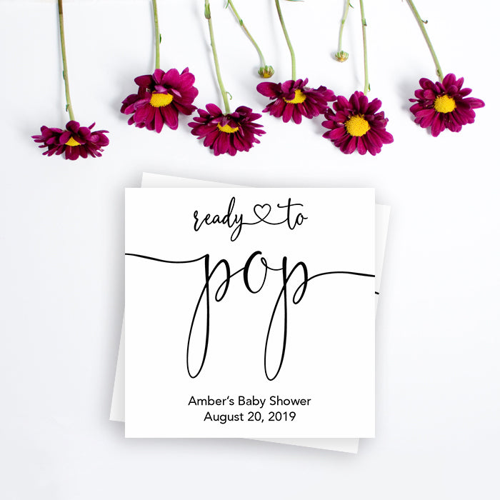 minimalist baby shower decor, ready to pop editable tags, printable baby tags, minimal baby shower