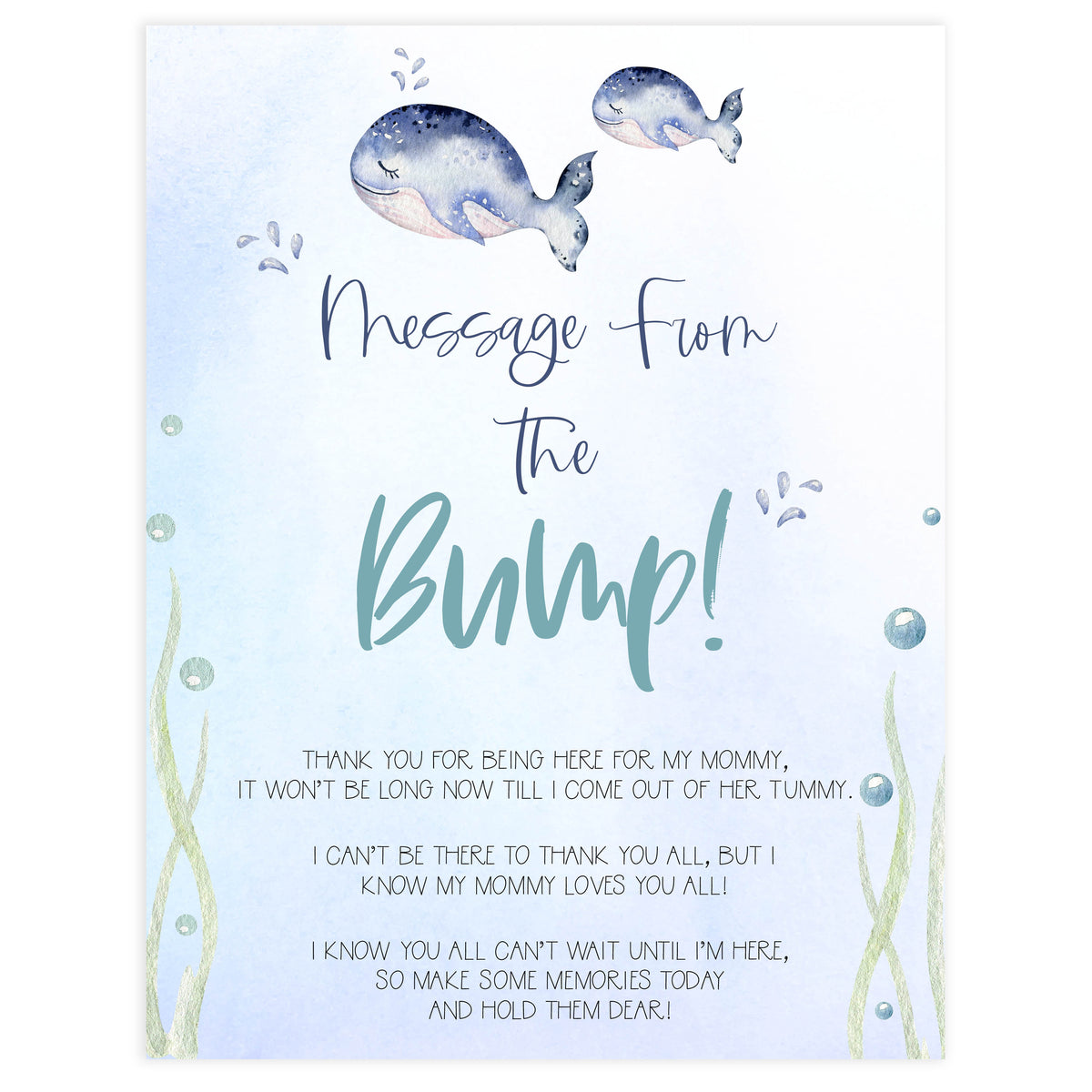 message from the bump game, Printable baby shower games, whale baby games, baby shower games, fun baby shower ideas, top baby shower ideas, whale baby shower, baby shower games, fun whale baby shower ideas