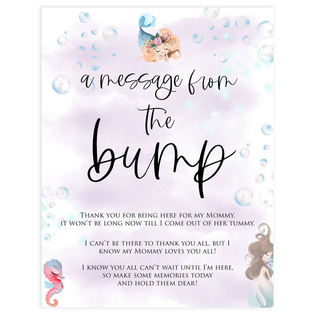 message from the bump game, Printable baby shower games, little mermaid baby games, baby shower games, fun baby shower ideas, top baby shower ideas, little mermaid baby shower, baby shower games, pink hearts baby shower ideas