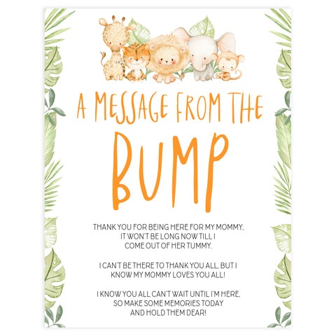 message from the bump game, Printable baby shower games, safari animals baby games, baby shower games, fun baby shower ideas, top baby shower ideas, safari animals baby shower, baby shower games, fun baby shower ideas