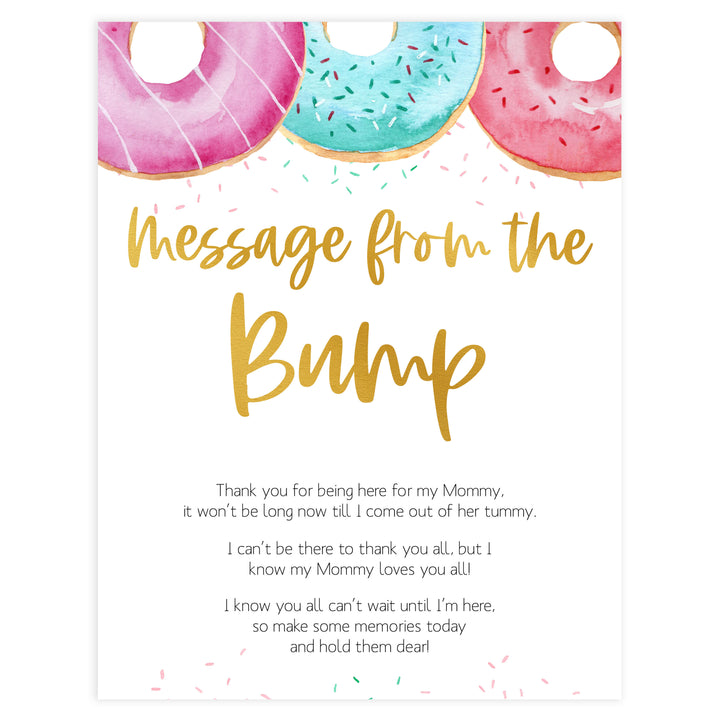 message from the bump game, Printable baby shower games, donut baby games, baby shower games, fun baby shower ideas, top baby shower ideas, donut sprinkles baby shower, baby shower games, fun donut baby shower ideas