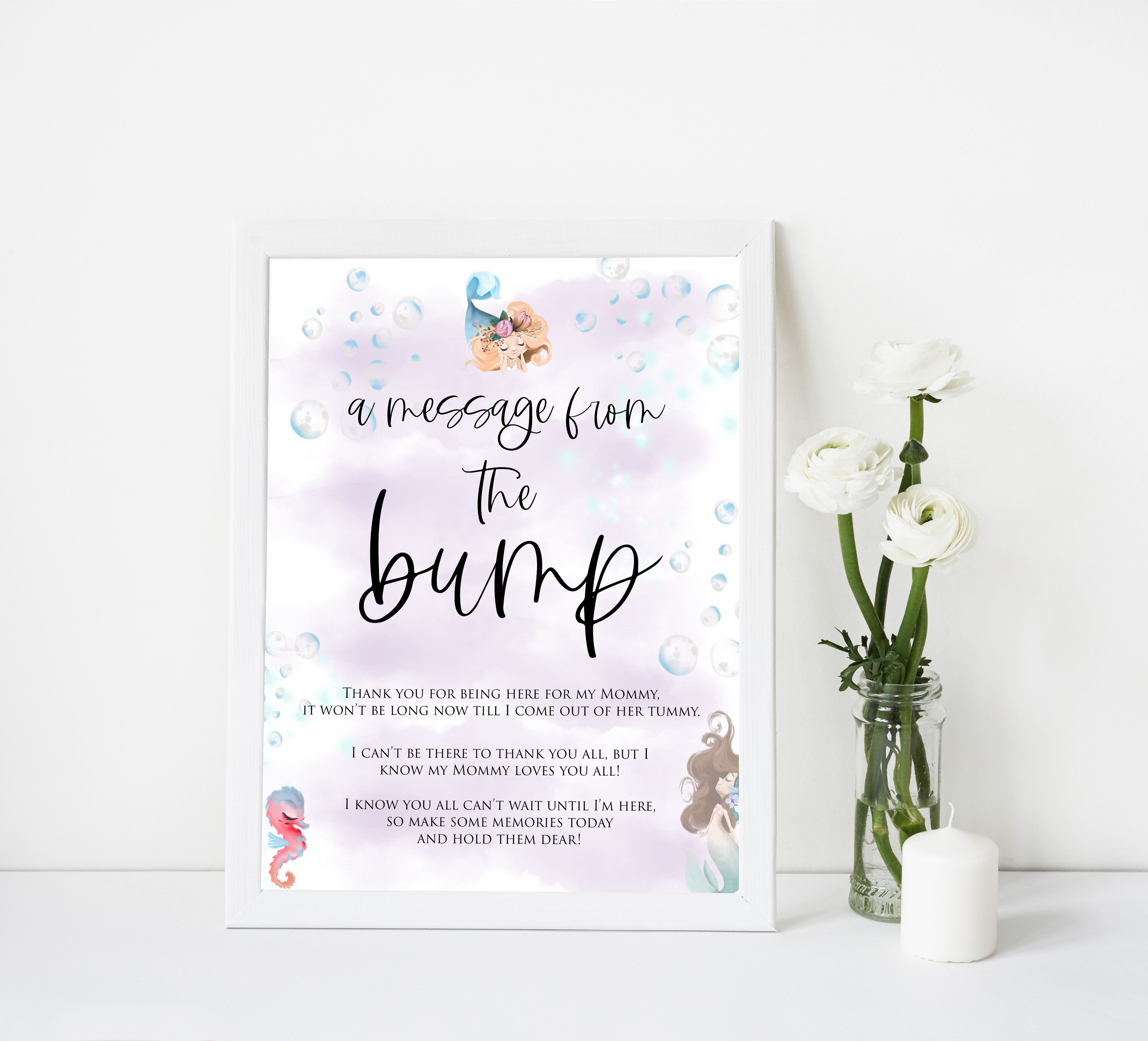 message from the bump game, Printable baby shower games, little mermaid baby games, baby shower games, fun baby shower ideas, top baby shower ideas, little mermaid baby shower, baby shower games, pink hearts baby shower ideas
