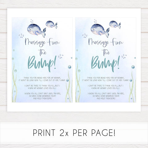 message from the bump game, Printable baby shower games, whale baby games, baby shower games, fun baby shower ideas, top baby shower ideas, whale baby shower, baby shower games, fun whale baby shower ideas