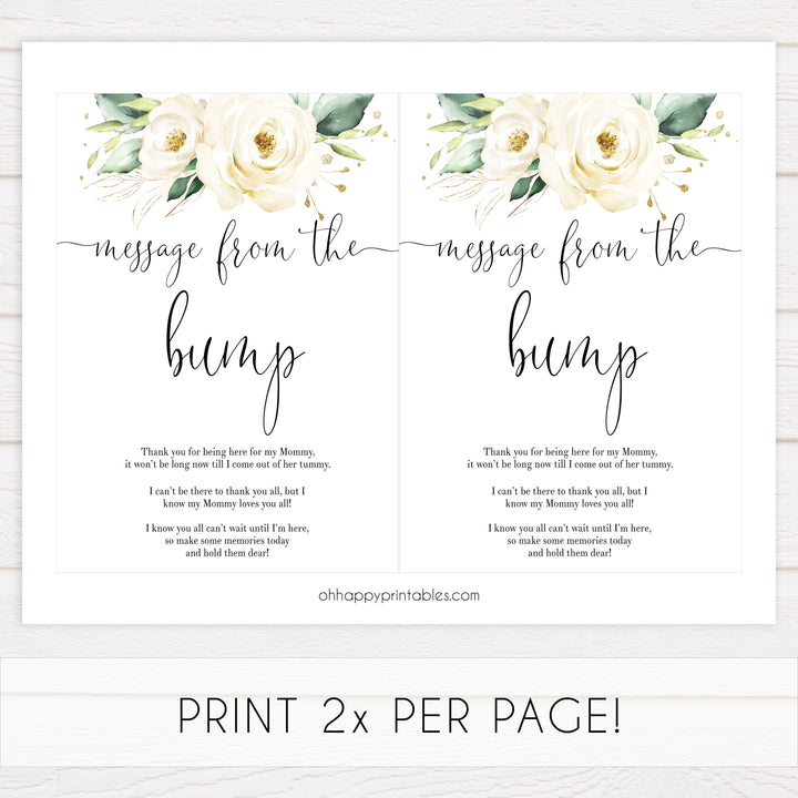 message from the bump game, Printable baby shower games, shite floral baby games, baby shower games, fun baby shower ideas, top baby shower ideas, floral baby shower, baby shower games, fun floral baby shower ideas