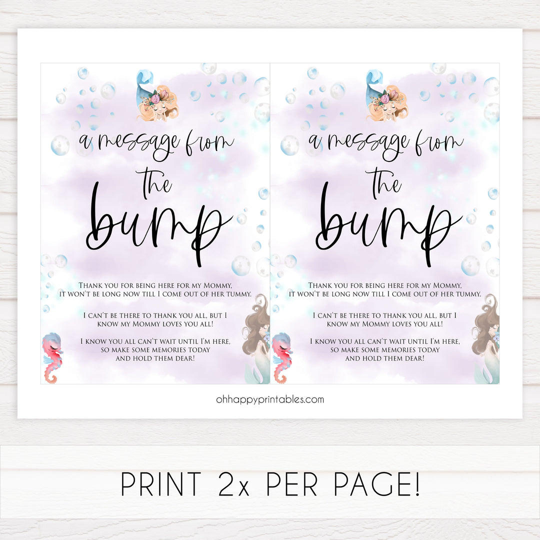 message from the bump game, Printable baby shower games, little mermaid baby games, baby shower games, fun baby shower ideas, top baby shower ideas, little mermaid baby shower, baby shower games, pink hearts baby shower ideas