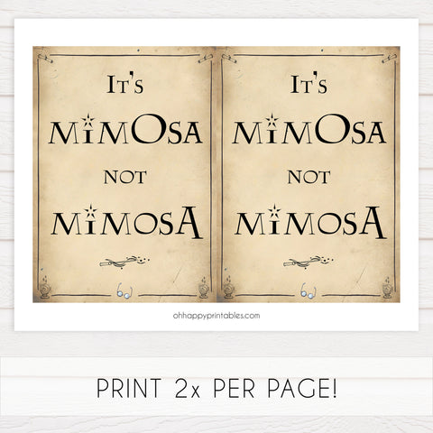 mimosa bridal table signs, Printable bridal shower signs, Harry Potter bridal shower decor, Harry Potter bridal shower decor ideas, fun bridal shower decor, bridal shower game ideas, Harry Potter bridal shower ideas
