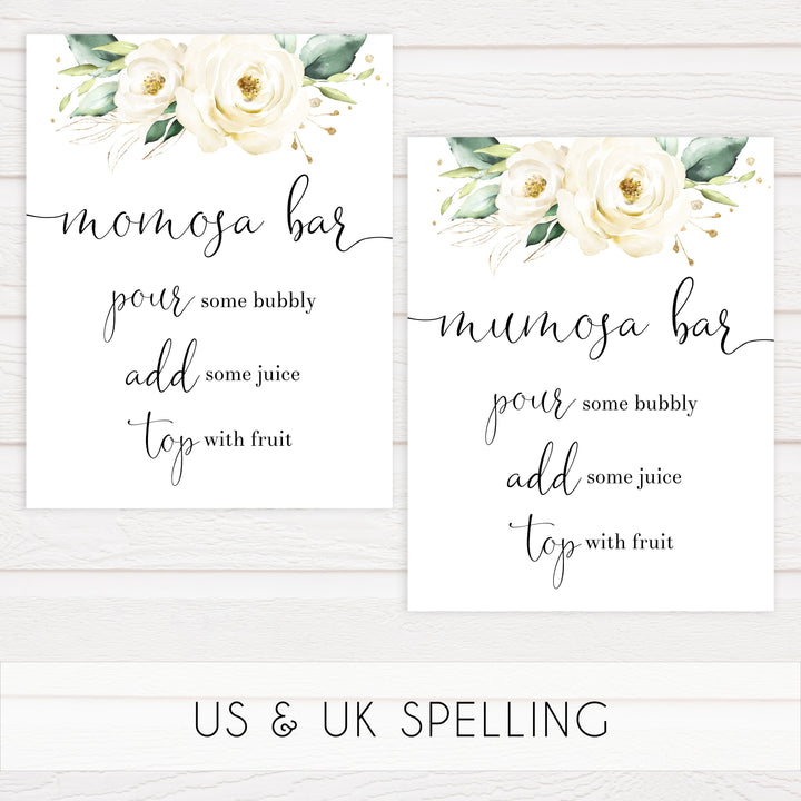 momosa baby shower table signs, Printable baby shower games, shite floral baby games, baby shower games, fun baby shower ideas, top baby shower ideas, floral baby shower, baby shower games, fun floral baby shower ideas