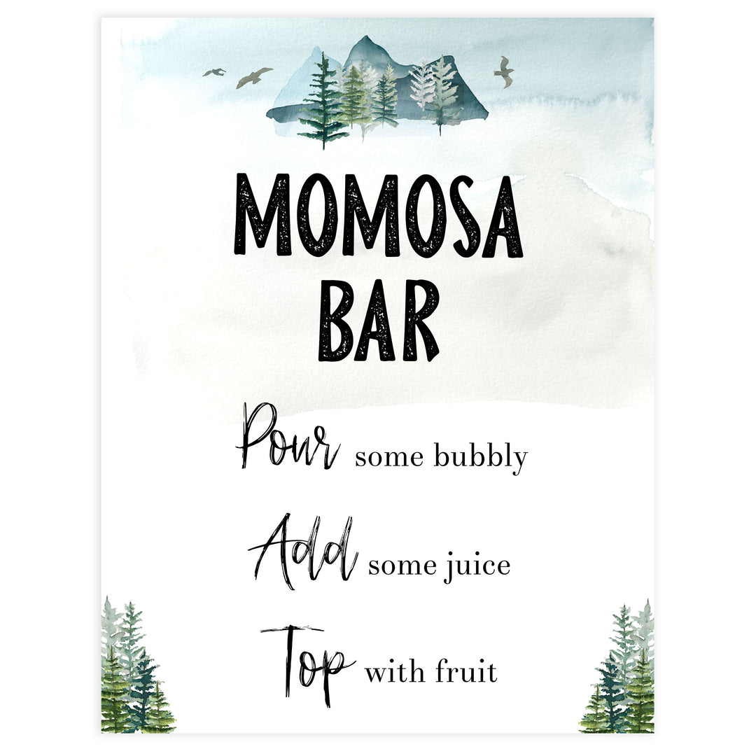 momosa baby shower table sign, Adventure baby decor, printable baby table signs, printable baby decor, baby adventure table signs, fun baby signs, baby adventure fun baby table signs