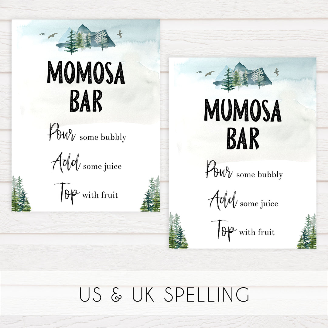 momosa baby shower table sign, Adventure baby decor, printable baby table signs, printable baby decor, baby adventure table signs, fun baby signs, baby adventure fun baby table signs