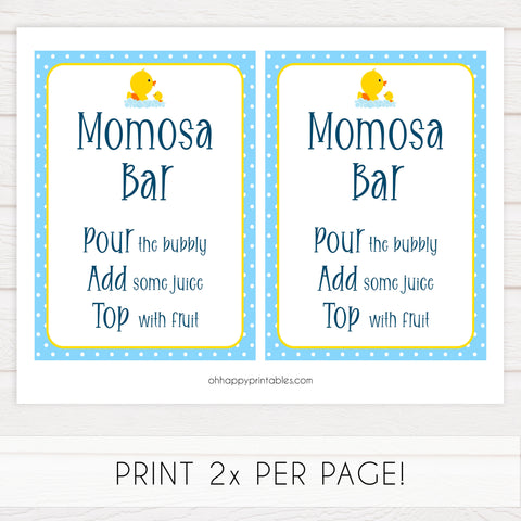 rubber ducky baby signs, momosa baby signs, printable baby signs, baby decor, fun baby decor, rubber ducky