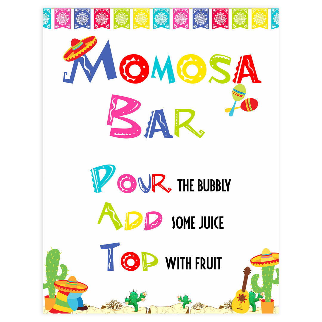 momosa baby table signs, Mexican fiesta baby decor, printable baby table signs, printable baby decor, baby Mexican fiesta table signs, fun baby signs, baby fiesta fun baby table signs