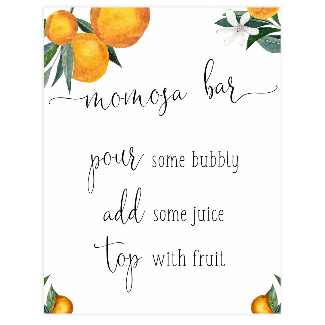 momosa baby shower table signs, Little cutie baby decor, printable baby table signs, printable baby decor, baby little cutie table signs, fun baby signs, baby little cutie fun baby table signs, citrus baby shower signs,