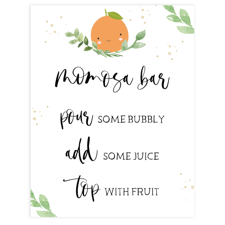 momosa baby shower table sign, Little cutie baby decor, printable baby table signs, printable baby decor, baby little cutie table signs, fun baby signs, baby little cutie fun baby table signs