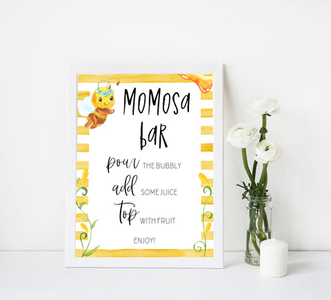momosa baby table signs, Mommy to bee baby decor, printable baby table signs, printable baby decor, mommy bee table signs, fun baby signs, mummy bee fun baby table signs