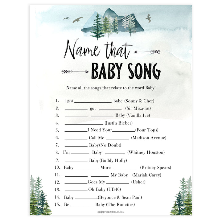name that baby song game, Printable baby shower games, adventure awaits baby games, baby shower games, fun baby shower ideas, top baby shower ideas, adventure awaits baby shower, baby shower games, fun adventure baby shower ideas