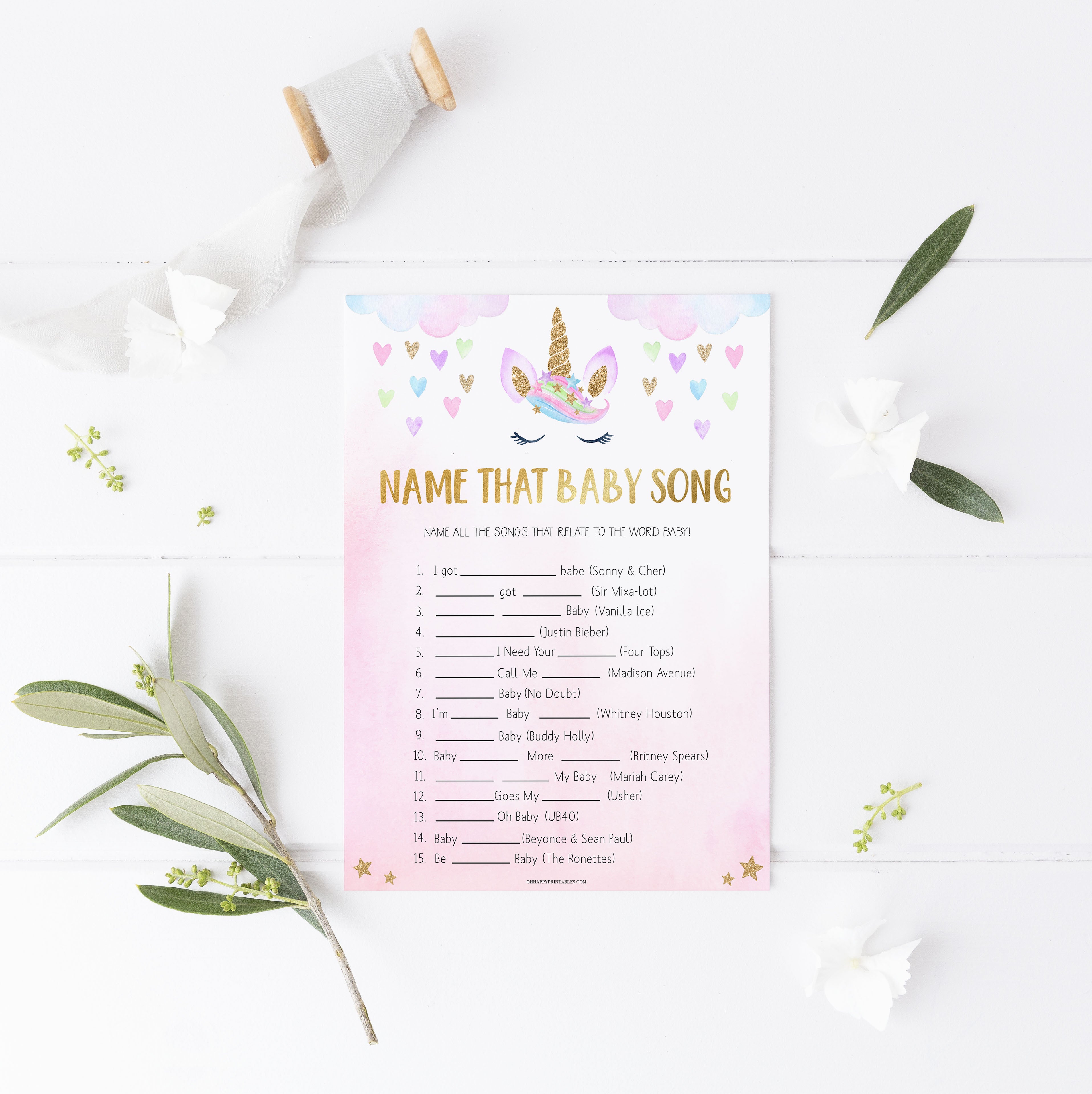 name that baby song game, Printable baby shower games, unicorn baby games, baby shower games, fun baby shower ideas, top baby shower ideas, unicorn baby shower, baby shower games, fun unicorn baby shower ideas