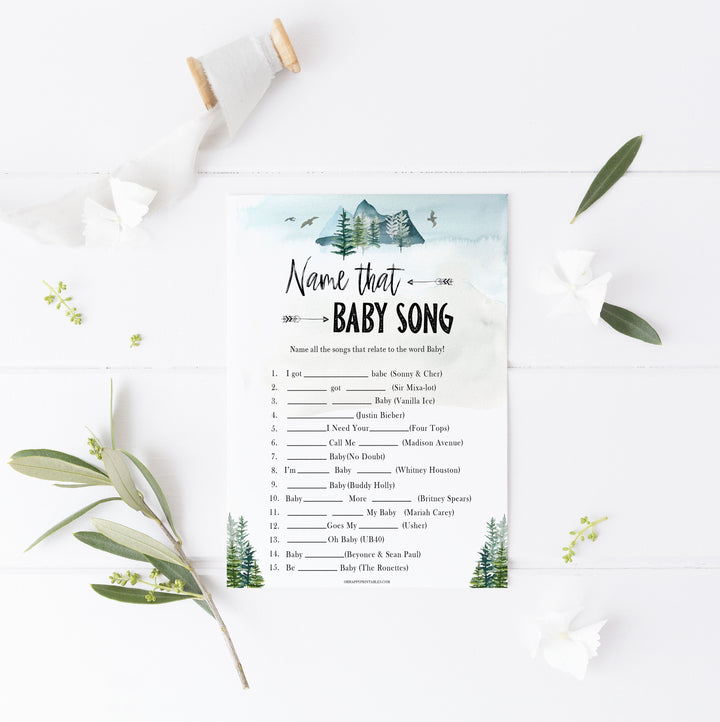 name that baby song game, Printable baby shower games, adventure awaits baby games, baby shower games, fun baby shower ideas, top baby shower ideas, adventure awaits baby shower, baby shower games, fun adventure baby shower ideas