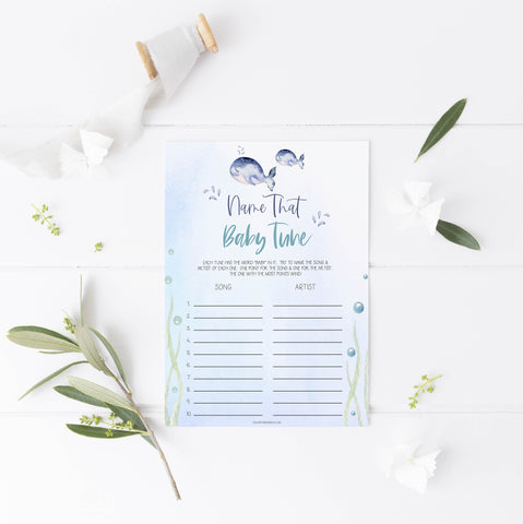 name that baby tune game, Printable baby shower games, whale baby games, baby shower games, fun baby shower ideas, top baby shower ideas, whale baby shower, baby shower games, fun whale baby shower ideas