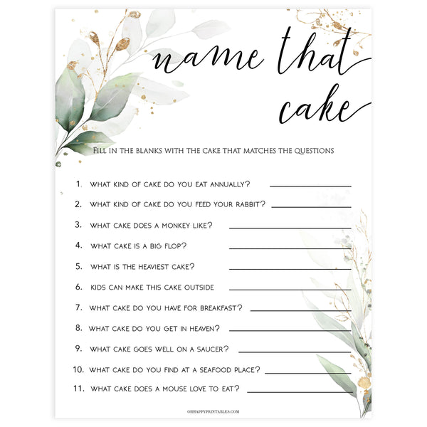 Name that Cake Game - Printable Gold Leaf Bridal Shower Games – OhHappyPrintables name-that-cake-game-printable-gold-leaf-bridal-shower-games-ohhappyprintables