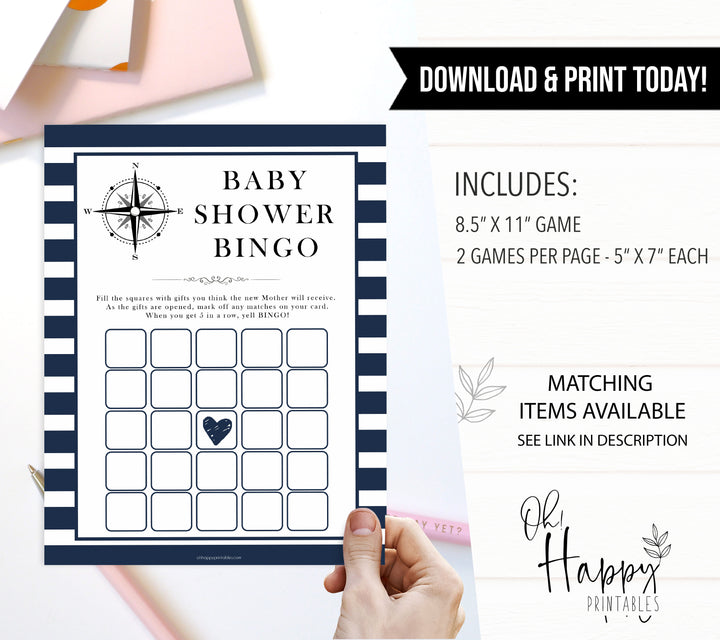 Nautical baby shower games, baby shower bingo baby shower games, printable baby shower games, baby shower games, fun baby games, popular baby shower games, sailor baby games, boat baby games