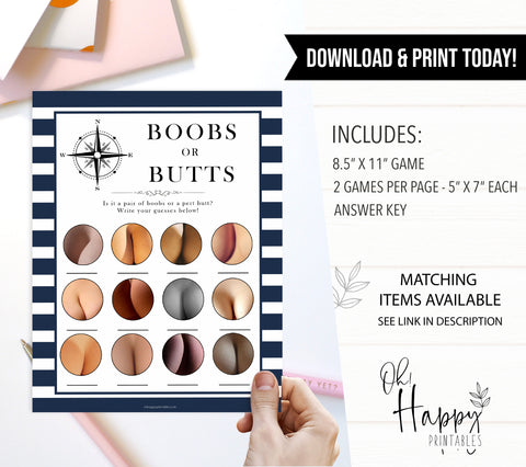 Nautical baby shower games, boobs or butts baby shower games, printable baby shower games, baby shower games, fun baby games, popular baby shower games, sailor baby games, boat baby games