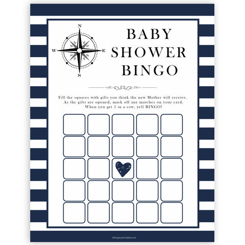 Nautical baby shower games, baby shower bingo baby shower games, printable baby shower games, baby shower games, fun baby games, popular baby shower games, sailor baby games, boat baby games