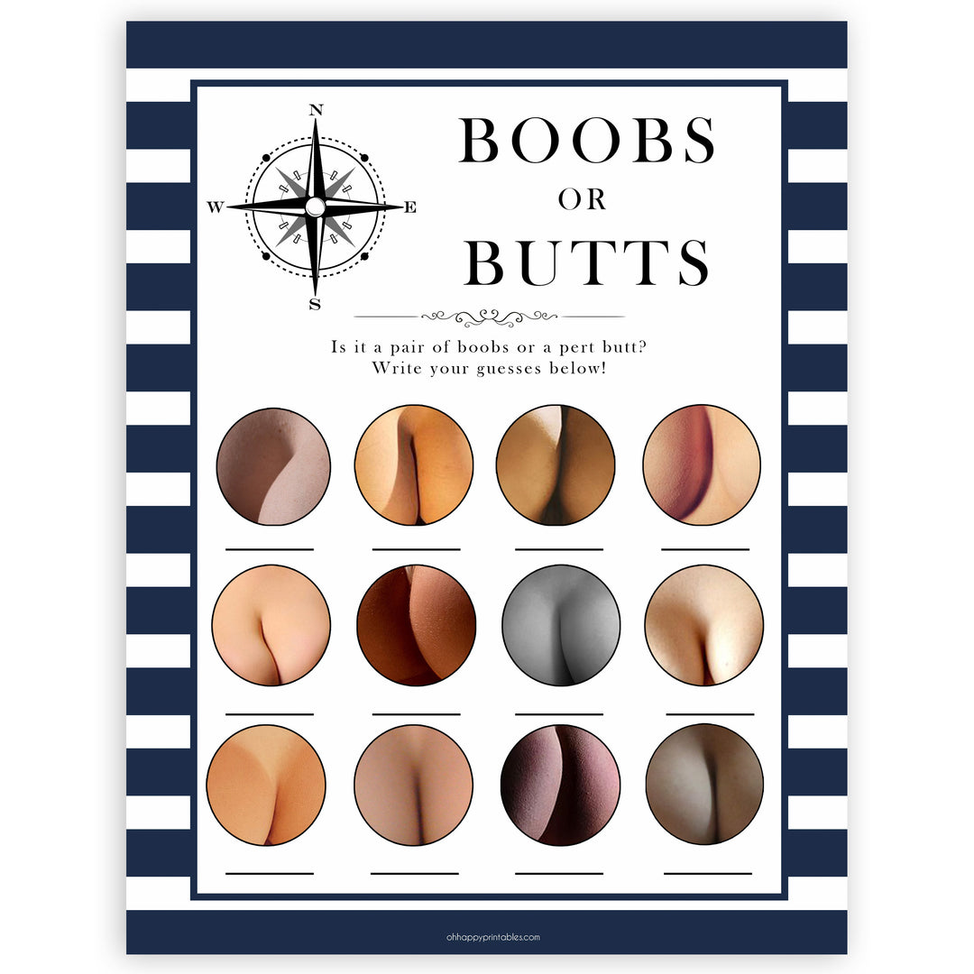 Nautical baby shower games, boobs or butts baby shower games, printable baby shower games, baby shower games, fun baby games, popular baby shower games, sailor baby games, boat baby games