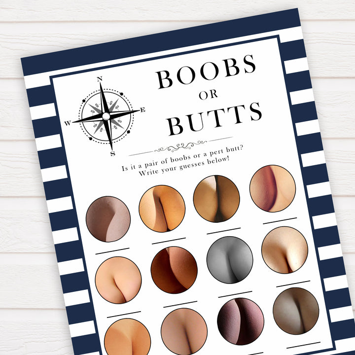 Nautical baby shower games, boobs or butts baby shower games, printable baby shower games, baby shower games, fun baby games, popular baby shower games, sailor baby games, boat baby games