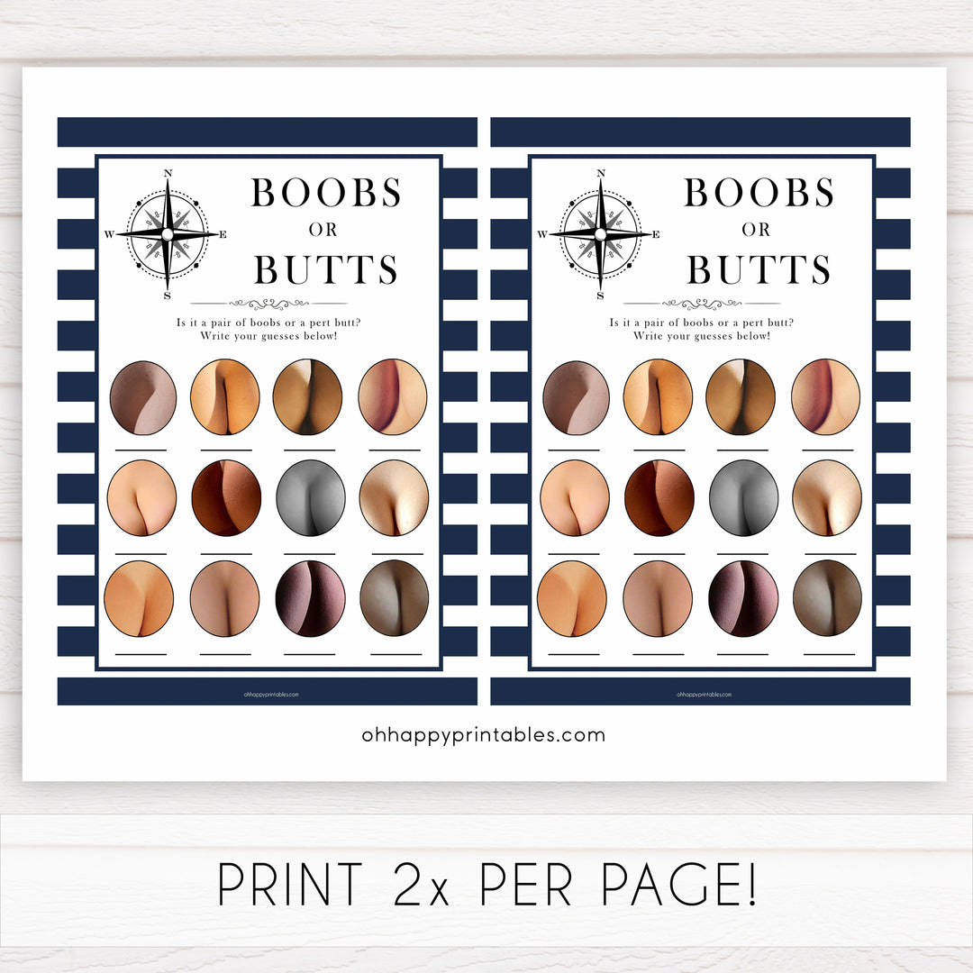 Nautical baby shower games, boobs or butts baby shower games, printable baby shower games, baby shower games, fun baby games, popular baby shower games, sailor baby games, boat baby games