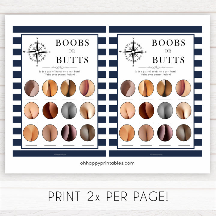 Nautical baby shower games, boobs or butts baby shower games, printable baby shower games, baby shower games, fun baby games, popular baby shower games, sailor baby games, boat baby games