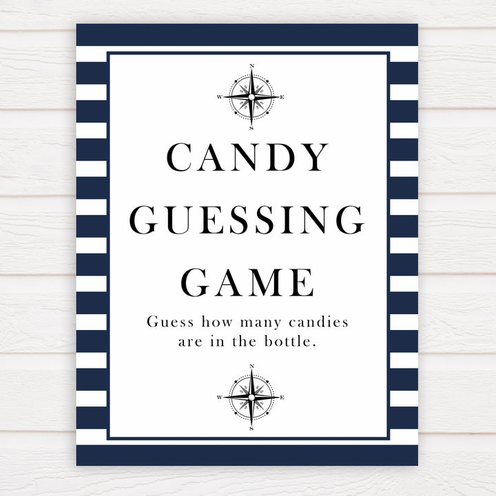 Nautical baby shower games, candy guessing game baby shower games, printable baby shower games, baby shower games, fun baby games, popular baby shower games, sailor baby games, boat baby games