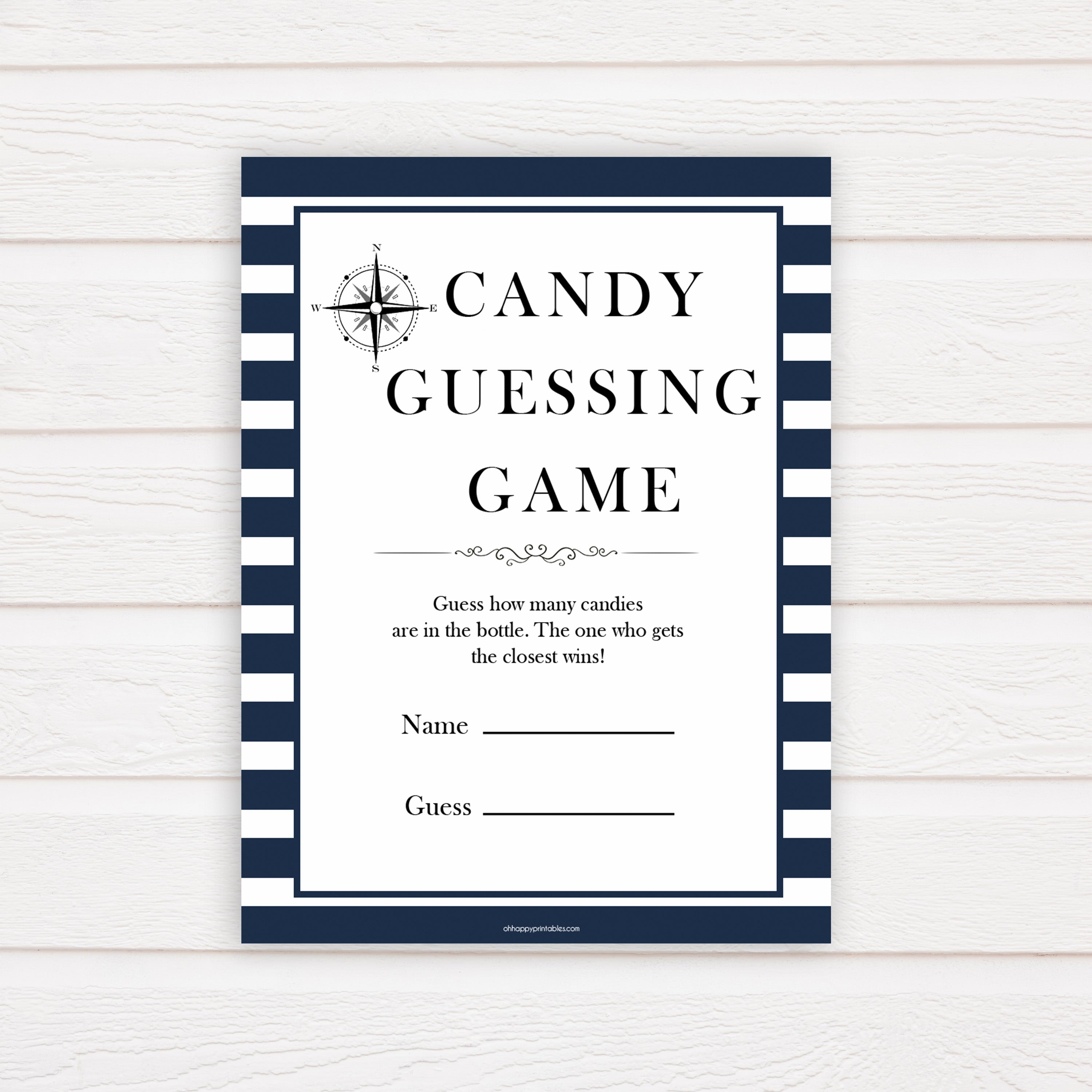 Nautical baby shower games, candy guessing game baby shower games, printable baby shower games, baby shower games, fun baby games, popular baby shower games, sailor baby games, boat baby games