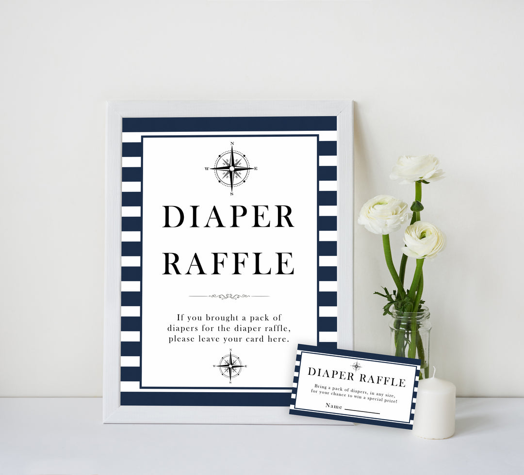 Nautical baby shower games, diaper raffle baby shower games, printable baby shower games, baby shower games, fun baby games, ahoy its a boy, popular baby shower games, sailor baby games, boat baby games