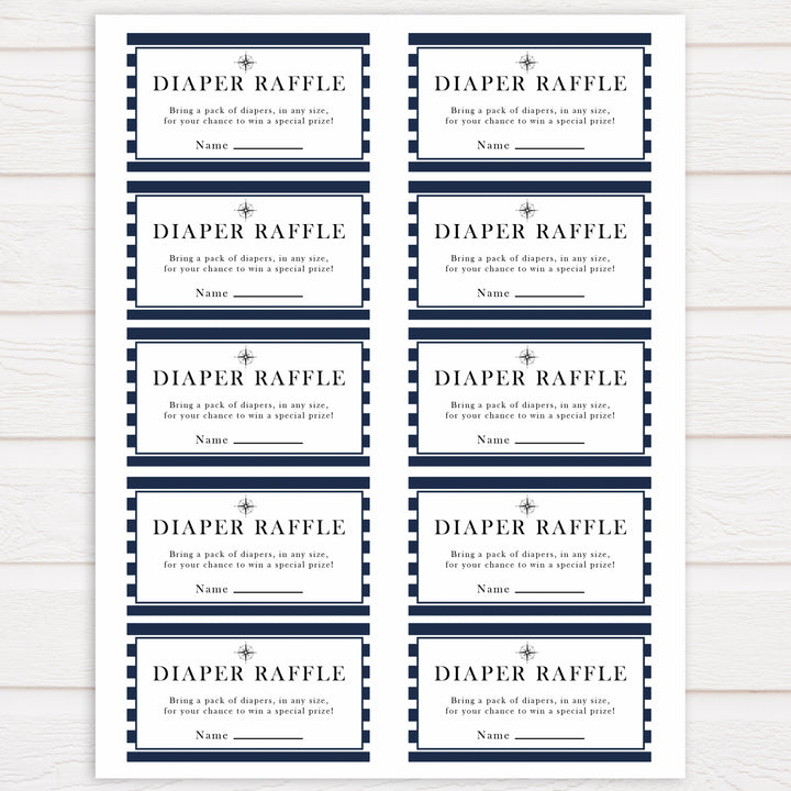 Nautical baby shower games, diaper raffle baby shower games, printable baby shower games, baby shower games, fun baby games, ahoy its a boy, popular baby shower games, sailor baby games, boat baby games