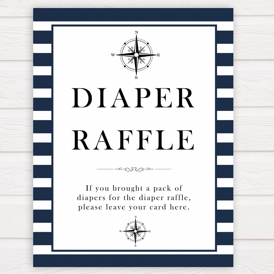 Nautical baby shower games, diaper raffle baby shower games, printable baby shower games, baby shower games, fun baby games, ahoy its a boy, popular baby shower games, sailor baby games, boat baby games
