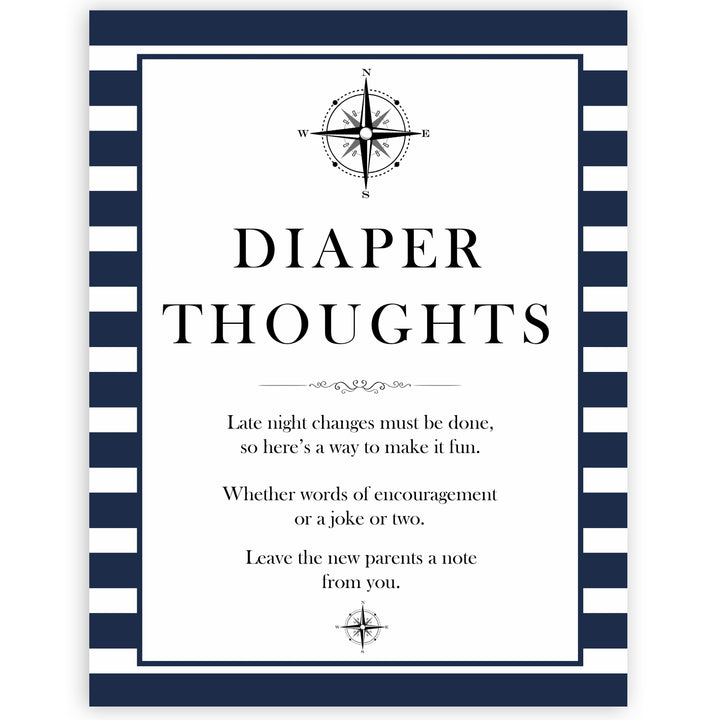 Nautical baby shower games, diaper thoughts baby shower games, printable baby shower games, baby shower games, fun baby games, ahoy its a boy, popular baby shower games, sailor baby games, boat baby games