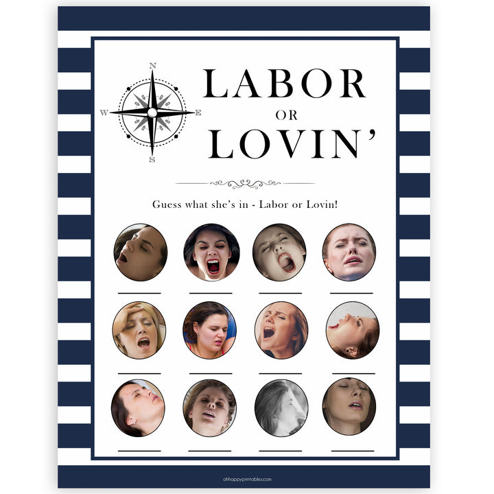 Nautical baby shower games, labour or lovin, porn or labor, baby shower games, printable baby shower games, baby shower games, fun baby games, ahoy its a boy, popular baby shower games, sailor baby games, boat baby games