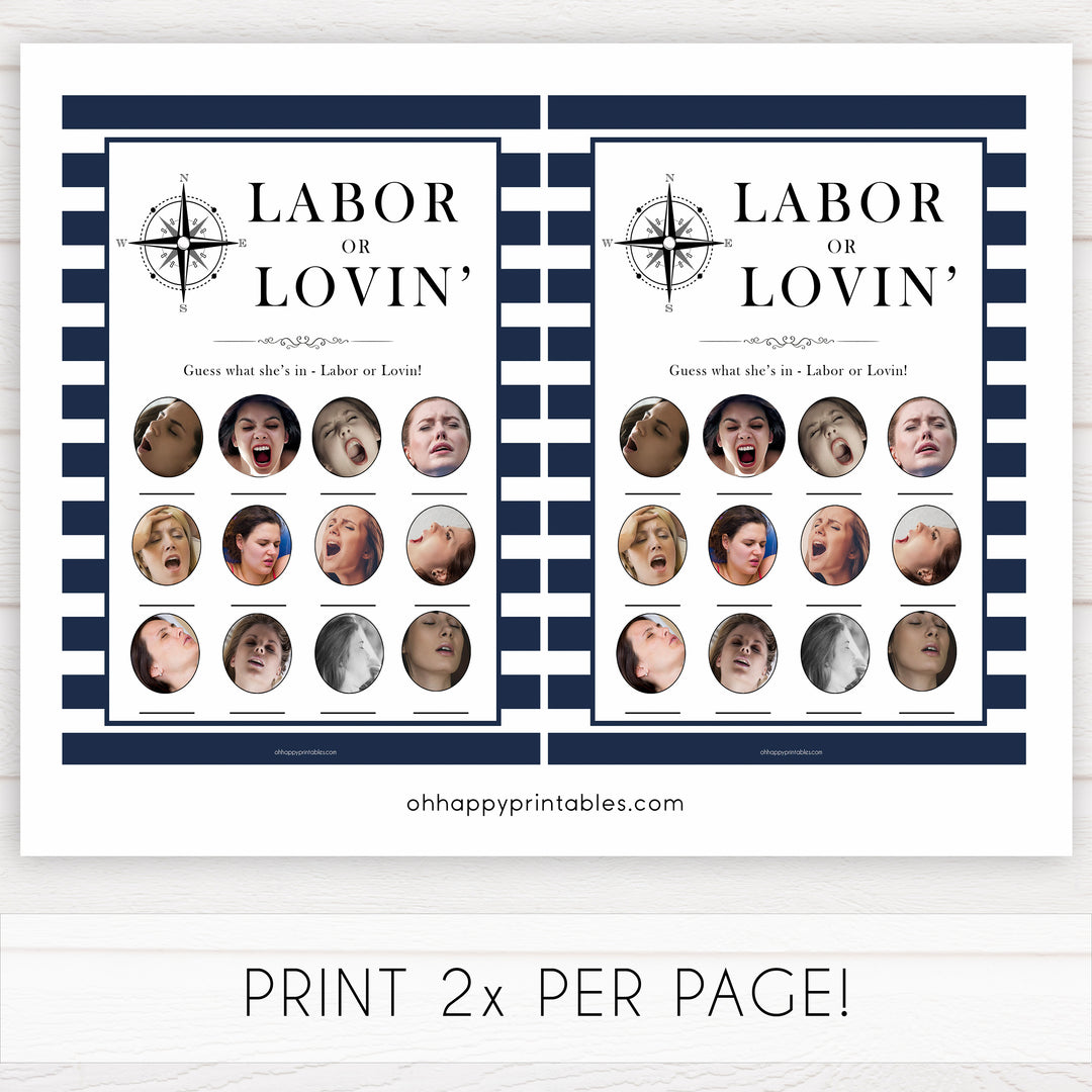 Nautical baby shower games, labour or lovin, porn or labor, baby shower games, printable baby shower games, baby shower games, fun baby games, ahoy its a boy, popular baby shower games, sailor baby games, boat baby games