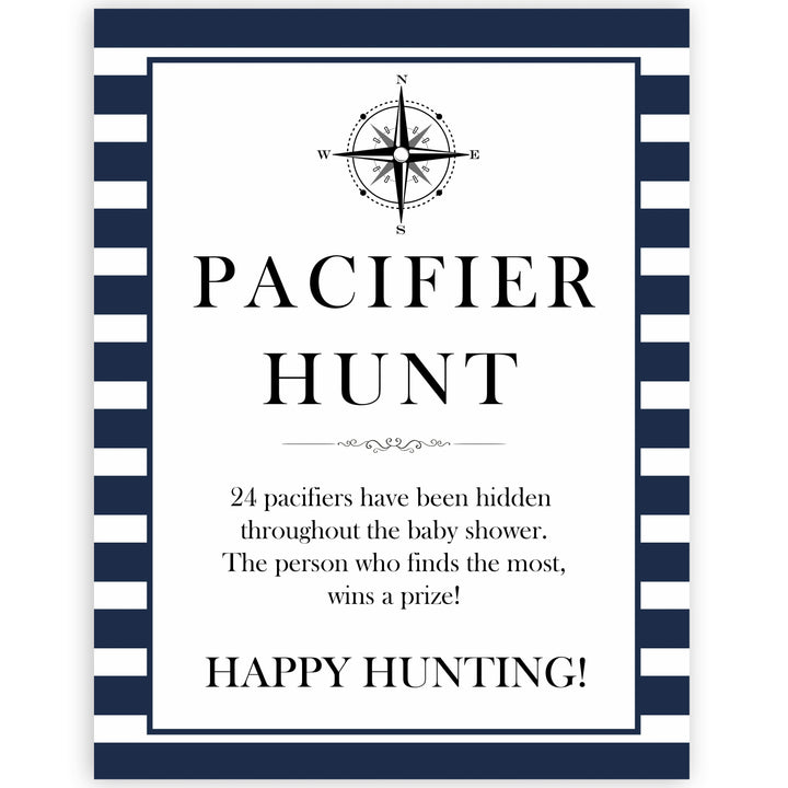 Nautical baby shower games, pacifier hunt baby shower games, printable baby shower games, baby shower games, fun baby games, ahoy its a boy, popular baby shower games, sailor baby games, boat baby games