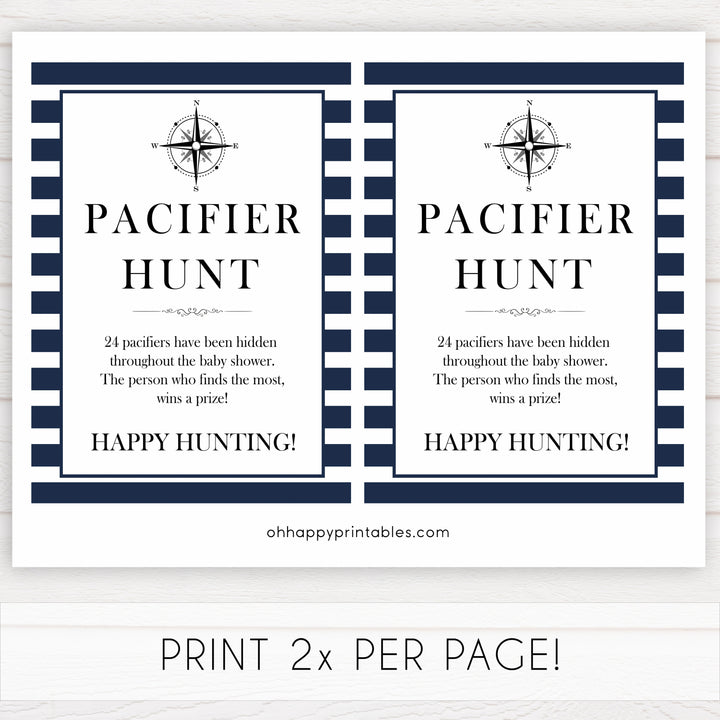 Nautical baby shower games, pacifier hunt baby shower games, printable baby shower games, baby shower games, fun baby games, ahoy its a boy, popular baby shower games, sailor baby games, boat baby games