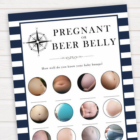 Nautical baby shower games, pregnant or beer belly baby shower games, printable baby shower games, baby shower games, fun baby games, ahoy its a boy, popular baby shower games, sailor baby games, boat baby games