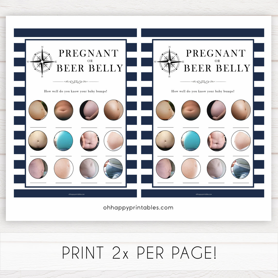 Nautical baby shower games, pregnant or beer belly baby shower games, printable baby shower games, baby shower games, fun baby games, ahoy its a boy, popular baby shower games, sailor baby games, boat baby games