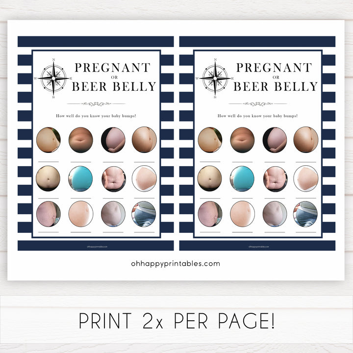 Nautical baby shower games, pregnant or beer belly baby shower games, printable baby shower games, baby shower games, fun baby games, ahoy its a boy, popular baby shower games, sailor baby games, boat baby games