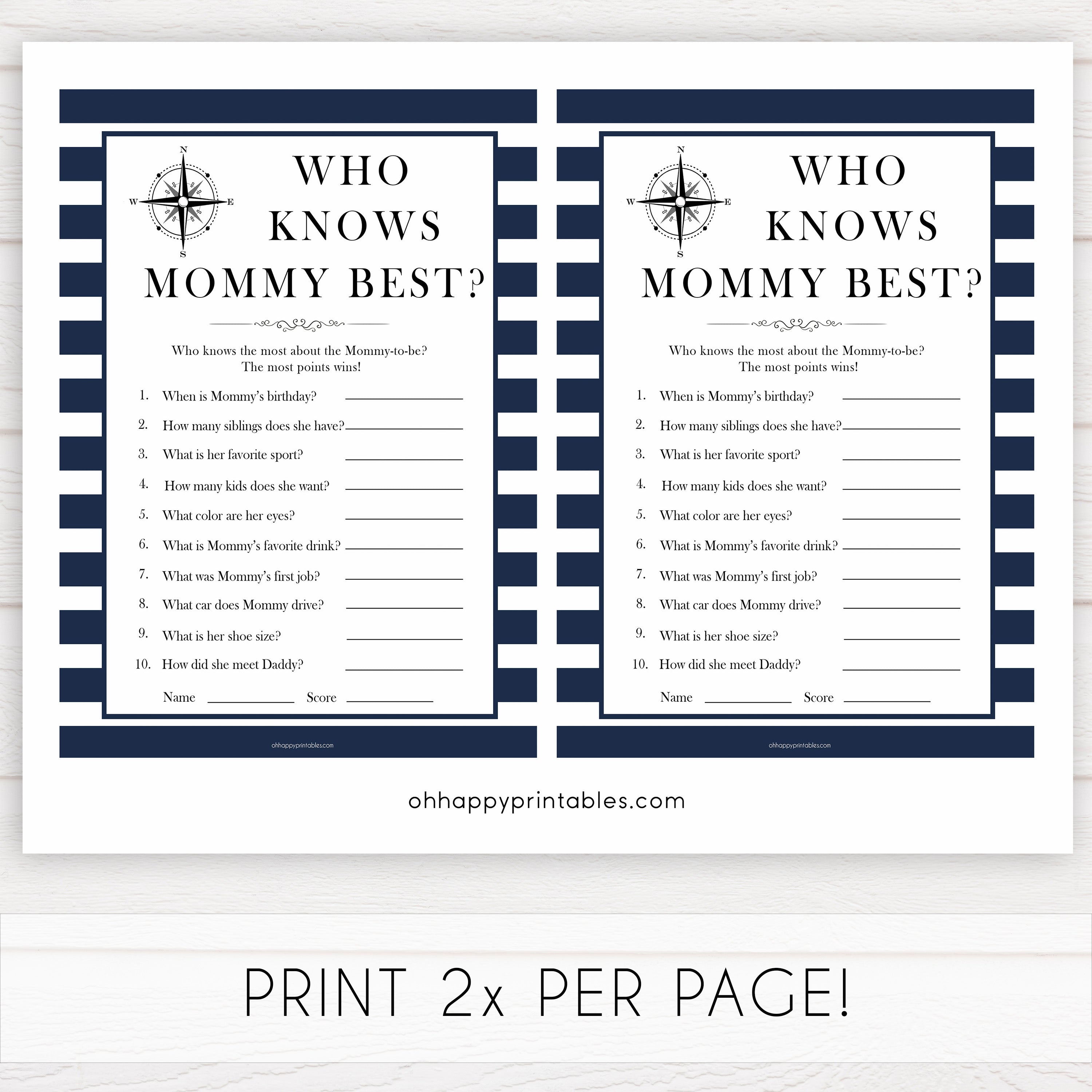Nautical baby shower games, who knows mummy best baby shower games, printable baby shower games, baby shower games, fun baby games, ahoy its a boy, popular baby shower games, sailor baby games, boat baby games