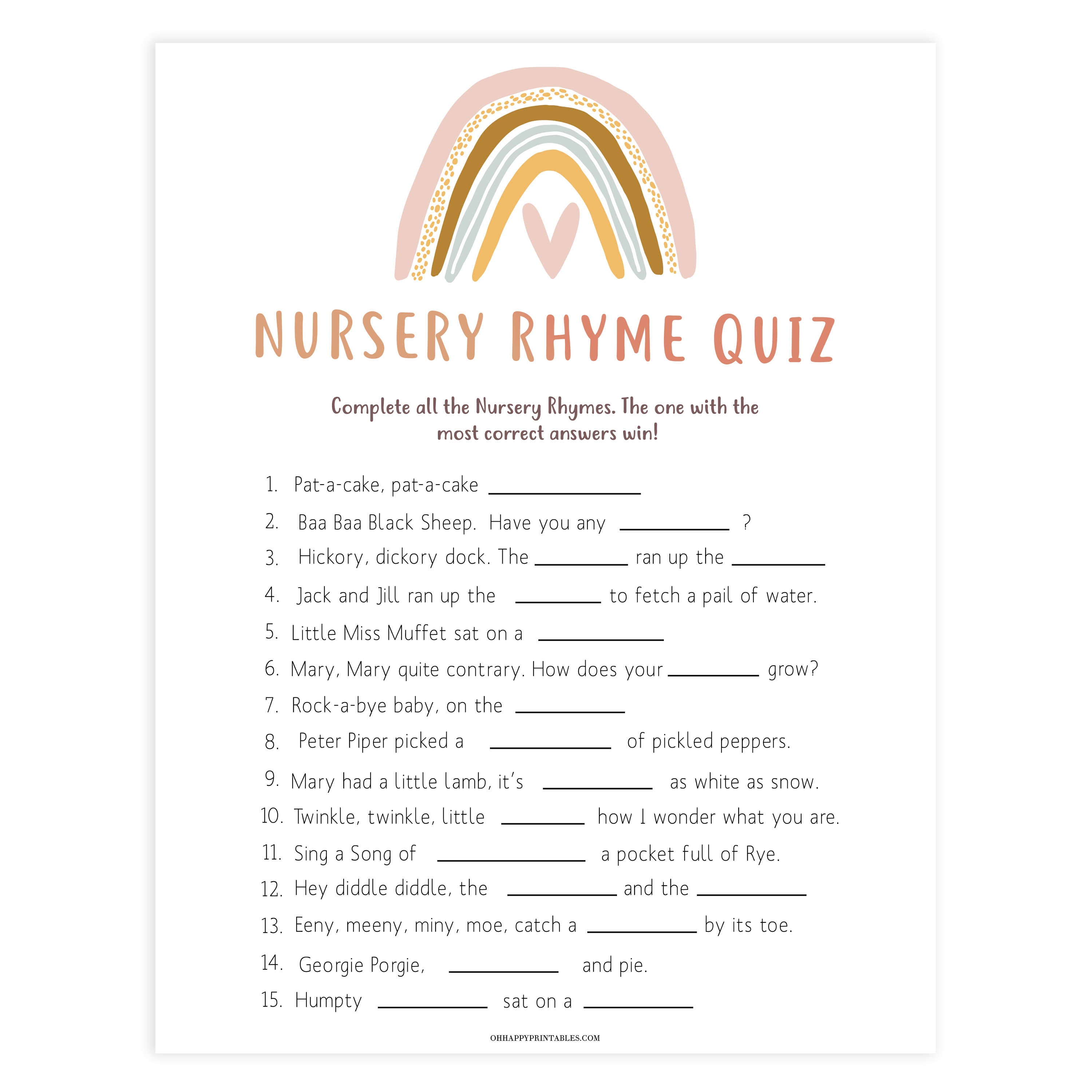 nursery rhyme quiz game, Printable baby shower games, boho rainbow baby games, baby shower games, fun baby shower ideas, top baby shower ideas, boho rainbow baby shower, baby shower games, fun boho rainbow baby shower ideasname that baby tune game, Printable baby shower games, boho rainbow baby games, baby shower games, fun baby shower ideas, top baby shower ideas, boho rainbow baby shower, baby shower games, fun boho rainbow baby shower ideas