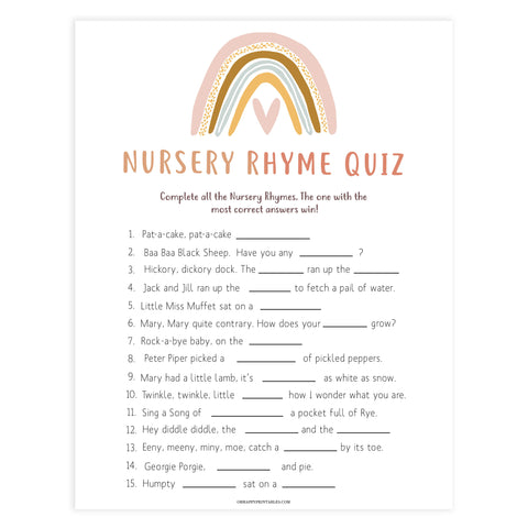 nursery rhyme quiz game, Printable baby shower games, boho rainbow baby games, baby shower games, fun baby shower ideas, top baby shower ideas, boho rainbow baby shower, baby shower games, fun boho rainbow baby shower ideasname that baby tune game, Printable baby shower games, boho rainbow baby games, baby shower games, fun baby shower ideas, top baby shower ideas, boho rainbow baby shower, baby shower games, fun boho rainbow baby shower ideas