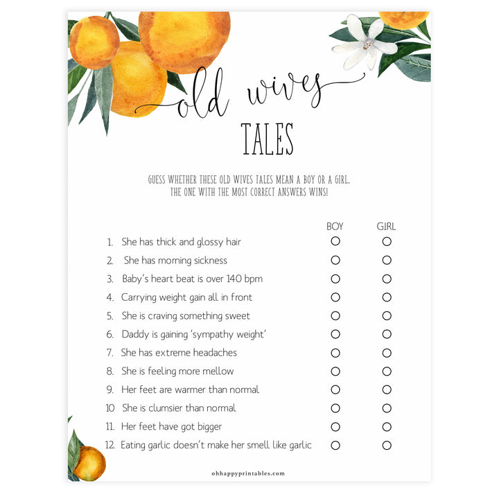 old wives tale baby shower game, Printable baby shower games, little cutie baby games, baby shower games, fun baby shower ideas, top baby shower ideas, little cutie baby shower, baby shower games, fun little cutie baby shower ideas, citrus baby shower games, citrus baby shower, orange baby shower