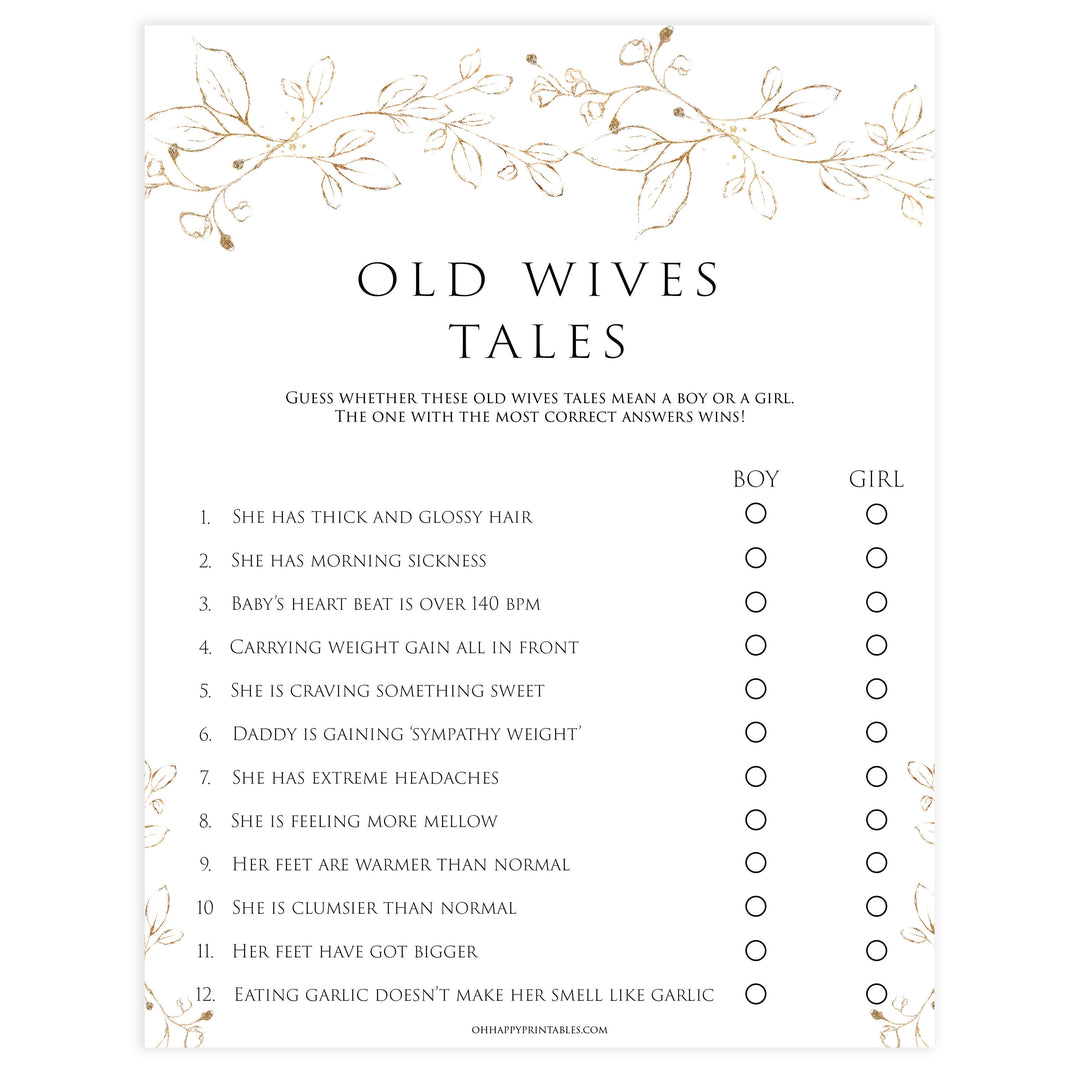 old wives tale baby shower game, Printable baby shower games, gold leaf baby games, baby shower games, fun baby shower ideas, top baby shower ideas, gold leaf baby shower, baby shower games, fun gold leaf baby shower ideas