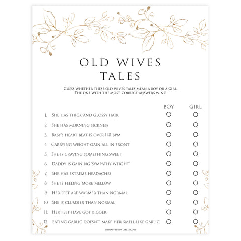 old wives tale baby shower game, Printable baby shower games, gold leaf baby games, baby shower games, fun baby shower ideas, top baby shower ideas, gold leaf baby shower, baby shower games, fun gold leaf baby shower ideas