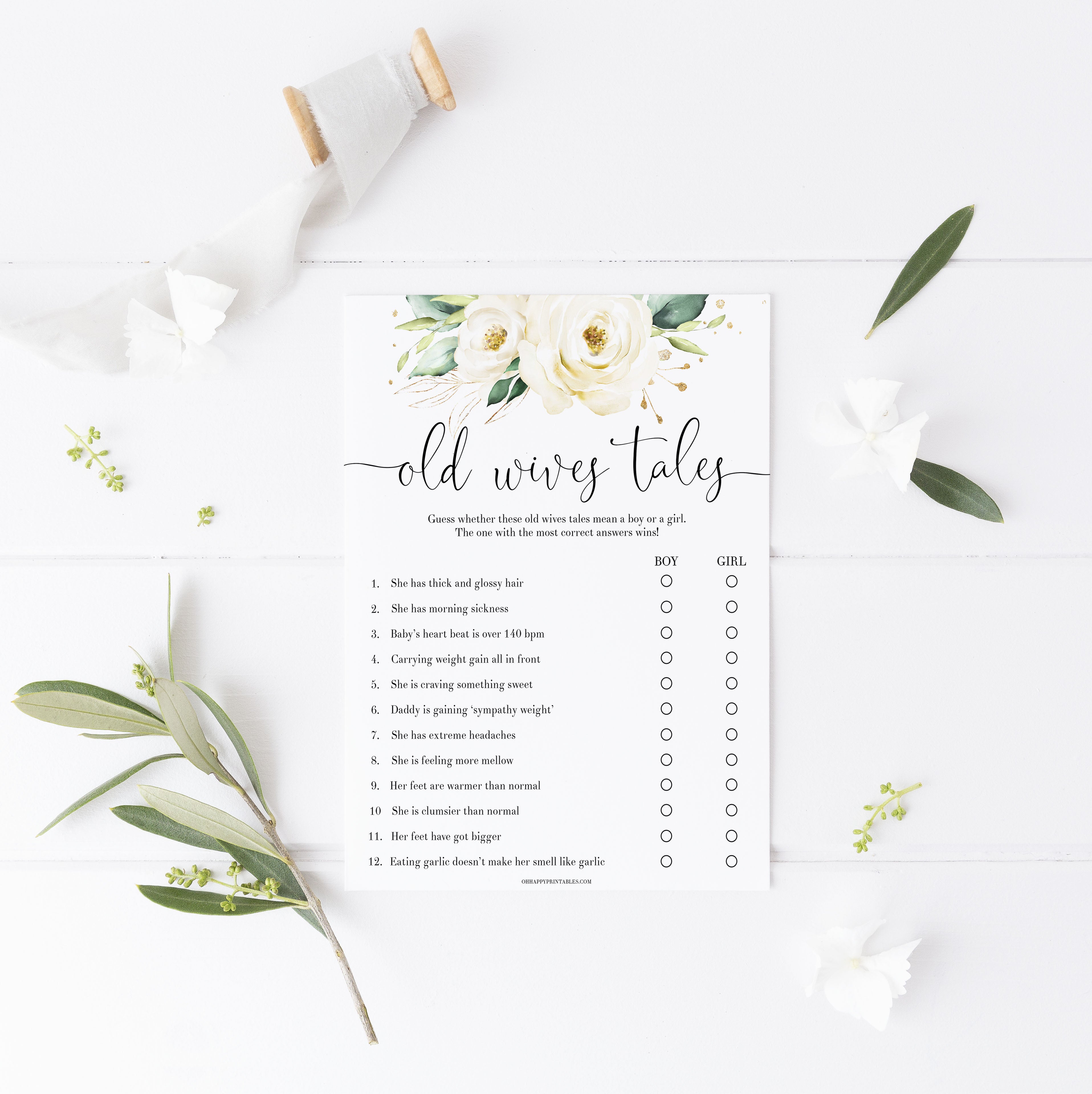 old wives tale game, Printable baby shower games, shite floral baby games, baby shower games, fun baby shower ideas, top baby shower ideas, floral baby shower, baby shower games, fun floral baby shower ideas